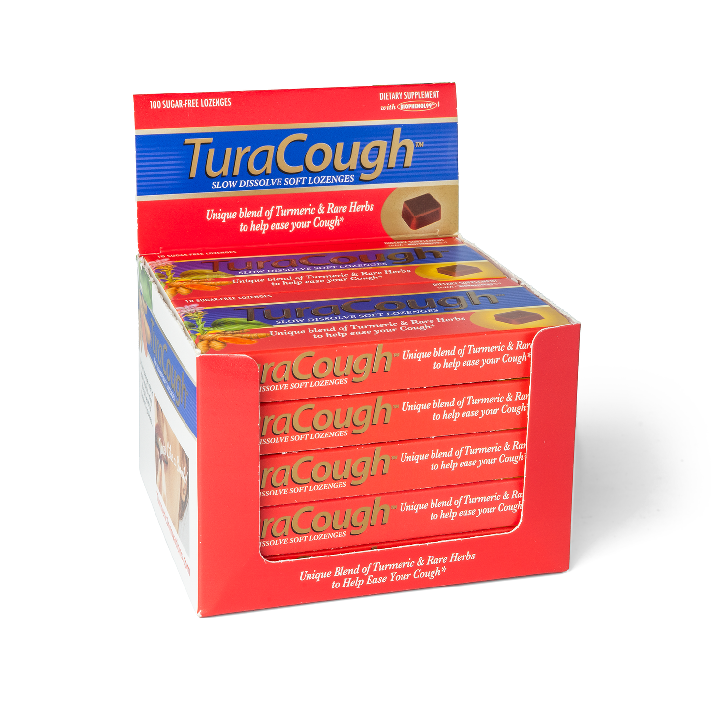 TuraCough Lozenges Single Strip Box