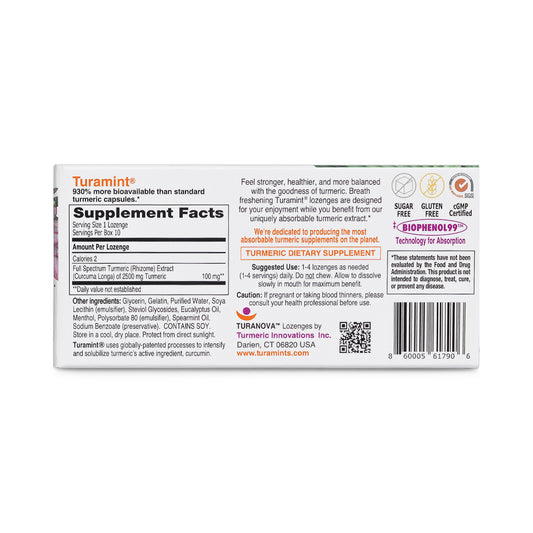 Turamint Lozenges Single Strip Box