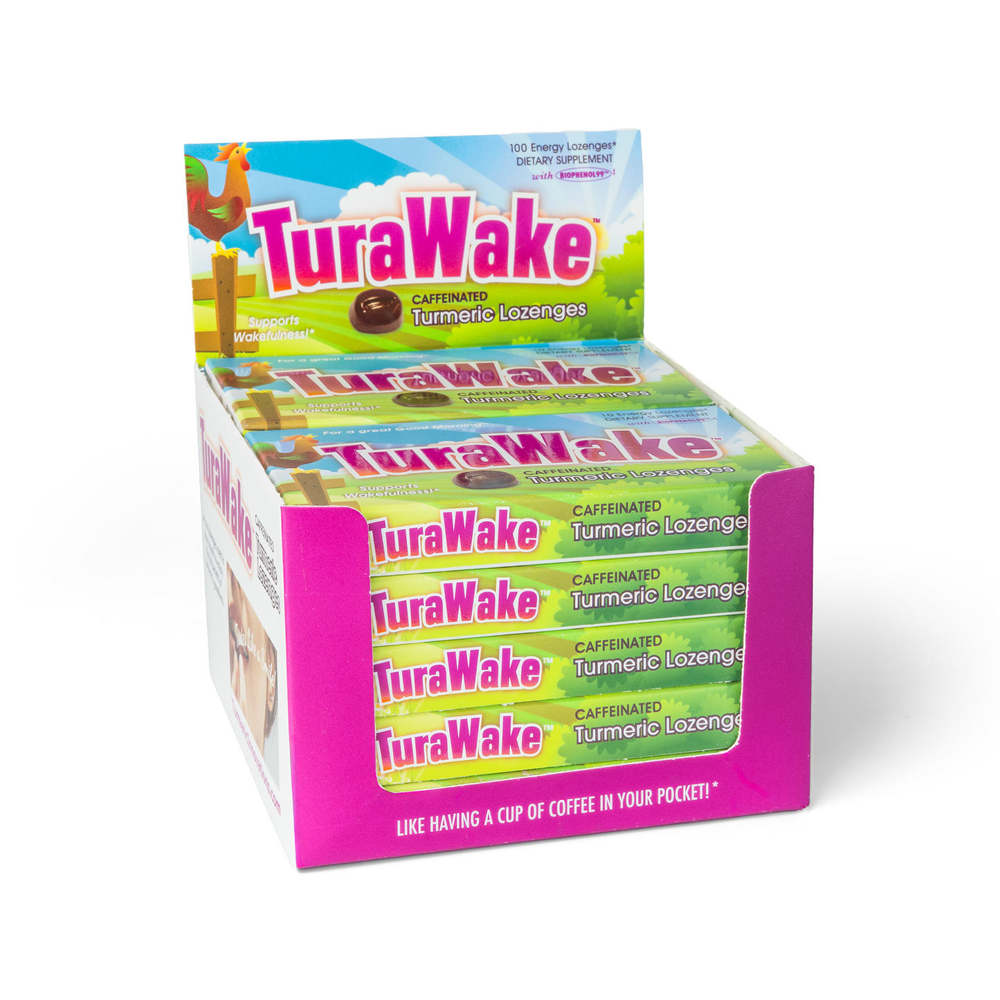 TuraWake Lozenges Single Strip Box