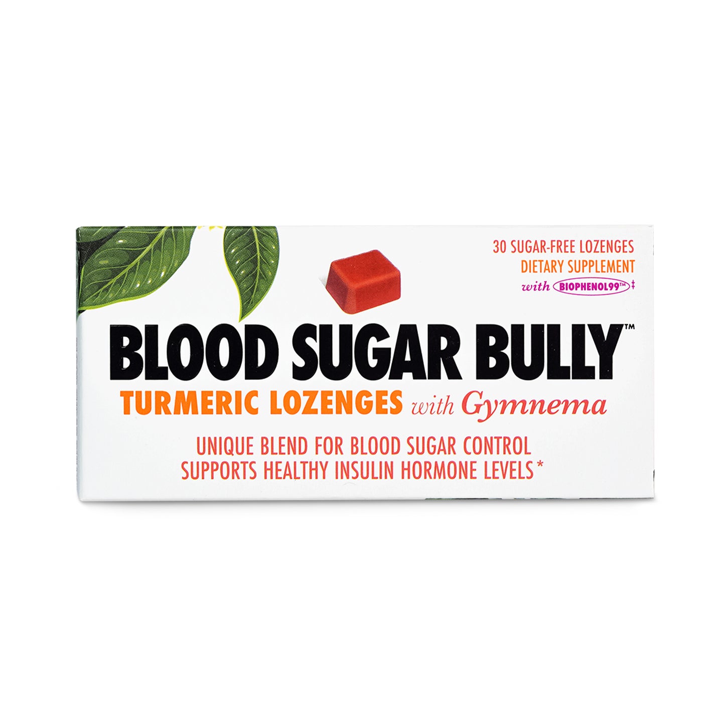 Blood Sugar Bully Lozenges Three Strip Box
