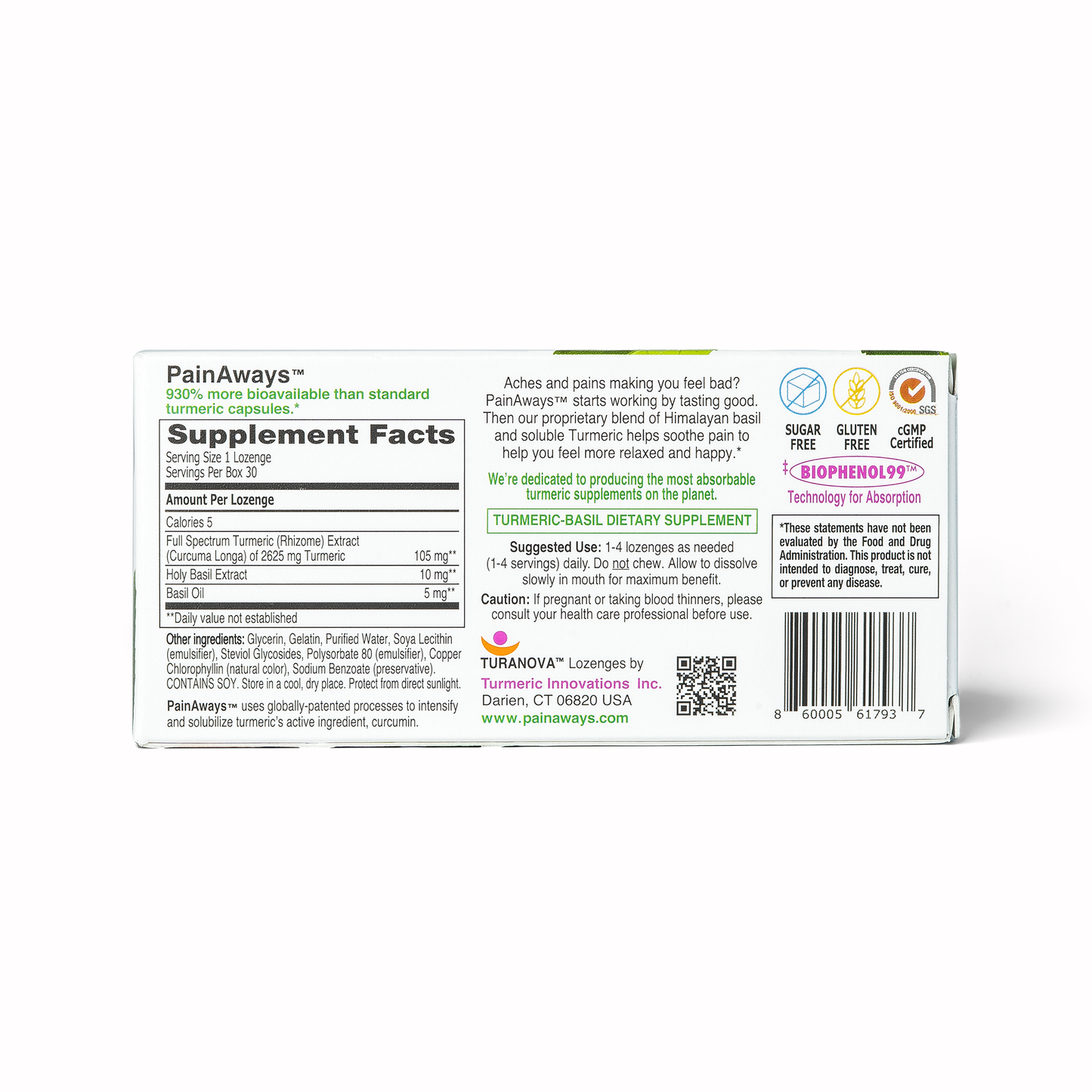 Pain Aways Lozenges Three Strip Box